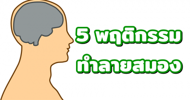 5 พฤติกรรม ทำลายสมอง