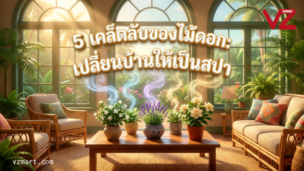 5ความลับของไม้ดอกที่จะเปลี่ยนบ้านคุณให้เป็นสปาธรรมชาติ