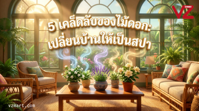 5ความลับของไม้ดอกที่จะเปลี่ยนบ้านคุณให้เป็นสปาธรรมชาติ